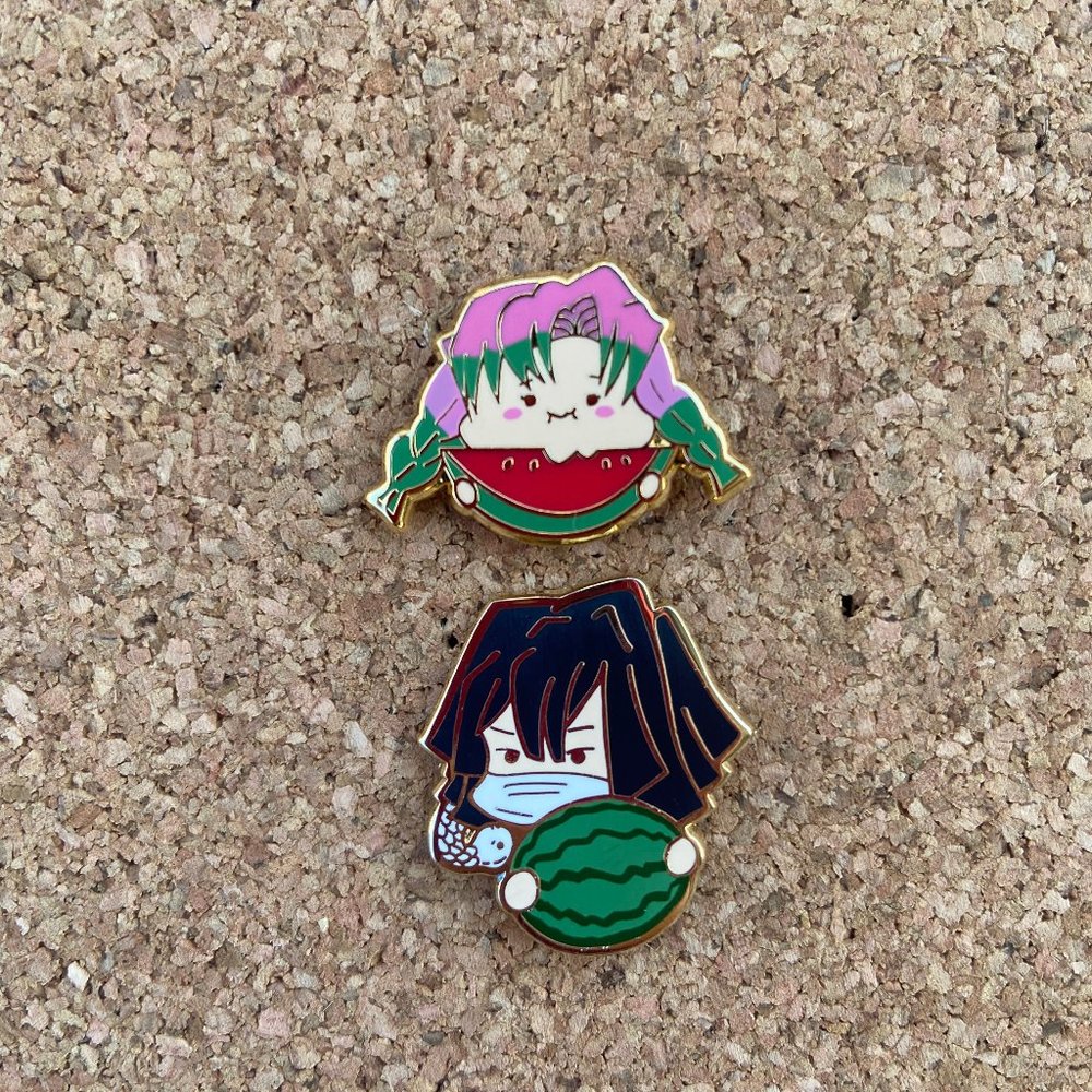 Demon Slayer - Chibi Set (2) - Hard Enamel Pin